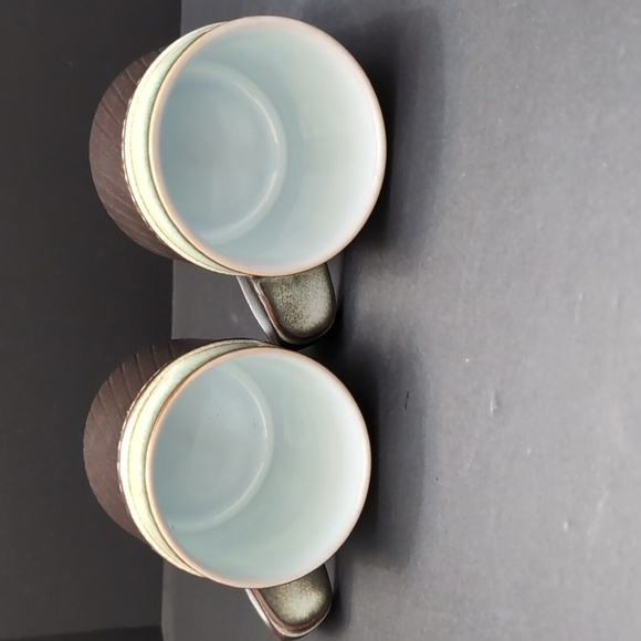 VGT,Denby Rondo, England Set Of 2 Rustic Ceramic Tea Cups. - Picture 5 of 9